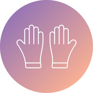 Eldivenler. Web simgesi basit tasarım