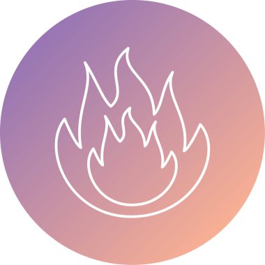 Kamp. Web simgesi basit illüstrasyon