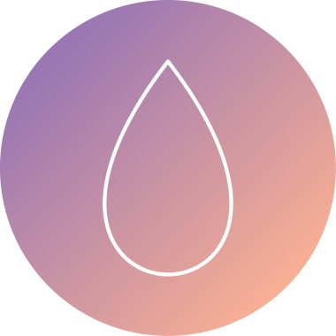 Eşsiz su damlası vektör illüstrasyonu