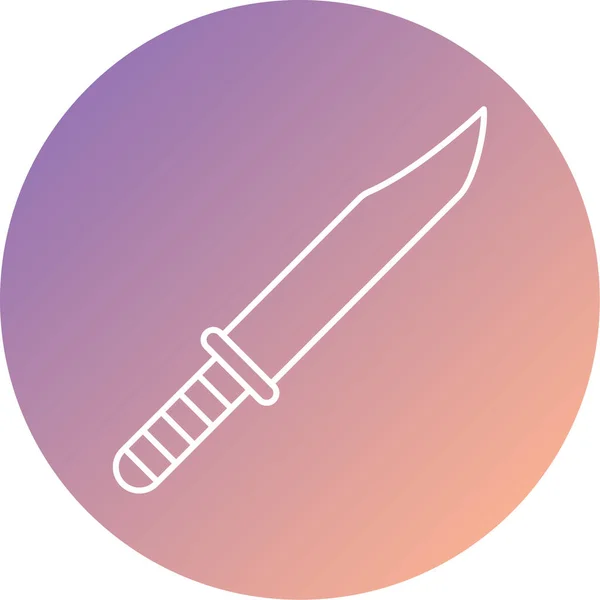 Μεσαιωνικό Μαχαίρι Διάνυσμα Εικονίδιο — Διανυσματικό Αρχείο