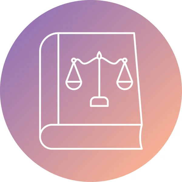 Scale Justice Balance Court Unique Law Hotel — Stockový vektor