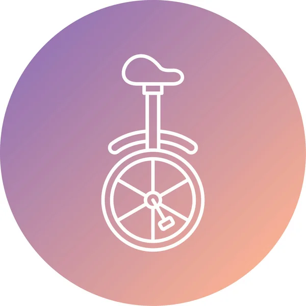 Unique Bicycle Icon Vector Illustration — Wektor stockowy