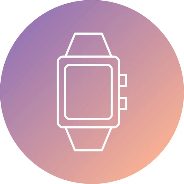 Smartwatch Web Icon Simple Design — Stock Vector