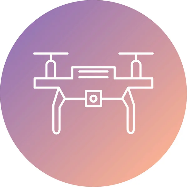 Drohnen Web Icon Vektor Illustration — Stockvektor