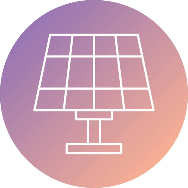 ソーラーパネルのアイコンのベクトル図 — ストックベクタ