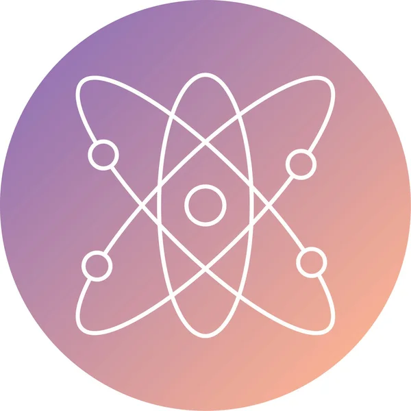Atom Web Icon Simple Illustration — Stock Vector