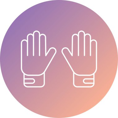 Eldivenler web simgesi basit illüstrasyon