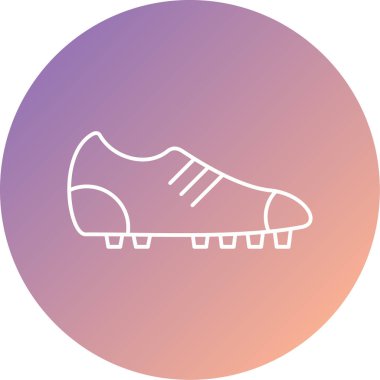 futbol ayakkabısı web simgesi basit illüstrasyon