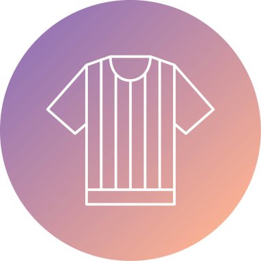 Tişört ikonu. Basit vektör illüstrasyonu