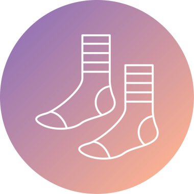 çorap web simgesi basit illüstrasyon