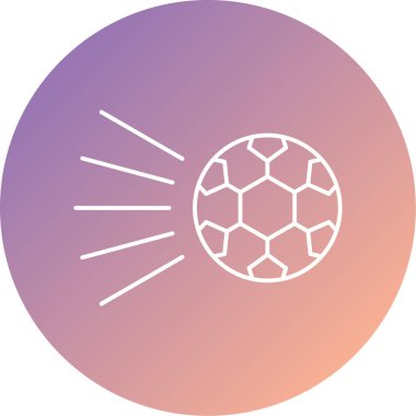 futbol topu ikonu vektör illüstrasyonu