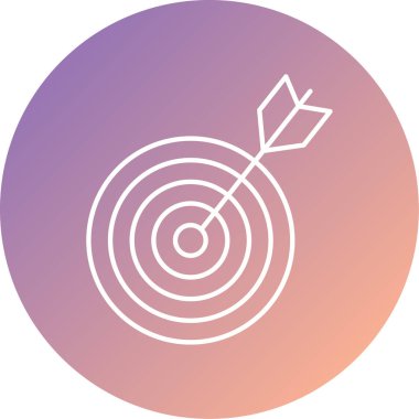 Hedef. Web simgesi basit illüstrasyon