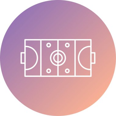 futbol sahası web simgesi basit illüstrasyon