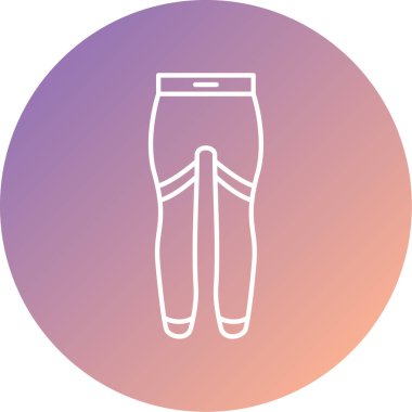 pantalon web simgesi basit illüstrasyon