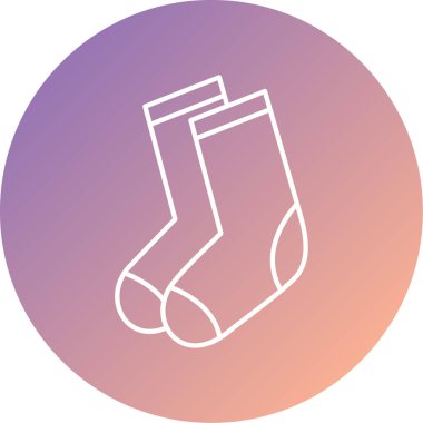 Çorap. Web simgesi basit illüstrasyon