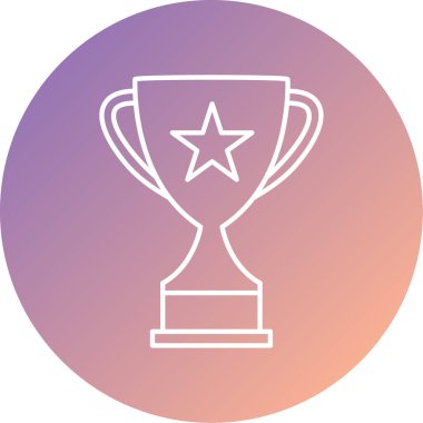 kupa simgesi vektör illüstrasyonu