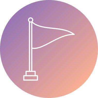 bayrak ikonu vektör illüstrasyonu