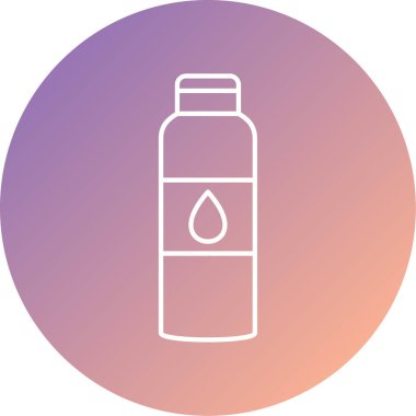 şişe ağ simgesi basit illüstrasyon