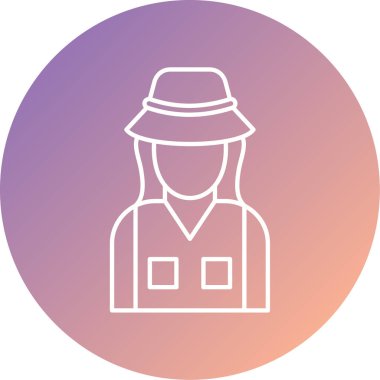 Resim simgesi vektörü, kişi profili, hipster, erkek, avatar