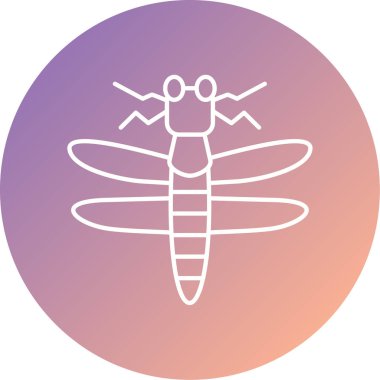 Eşsiz böcek vektör çizgisi simgesi