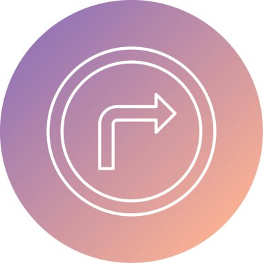 Temel ok simgesinin vektör illüstrasyonu