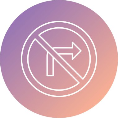 Sol yön simgesi olmayan bir vektör illüstrasyonu