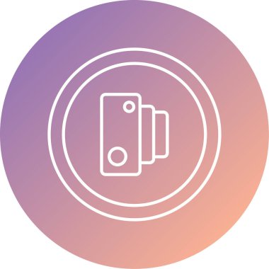 benzersiz cep telefonu vektör çizgisi simgesi