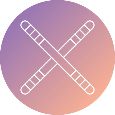 beysbol yarasa simgesi vektör illüstrasyonu