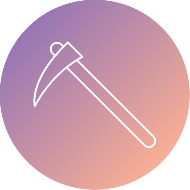 Benzersiz balta vektör simgesi