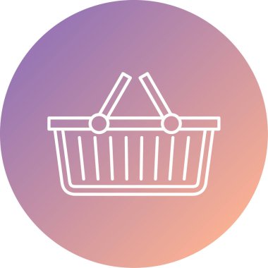 Alışveriş sepeti vektör simgesi