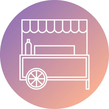 Dükkan. Web simgesi basit illüstrasyon