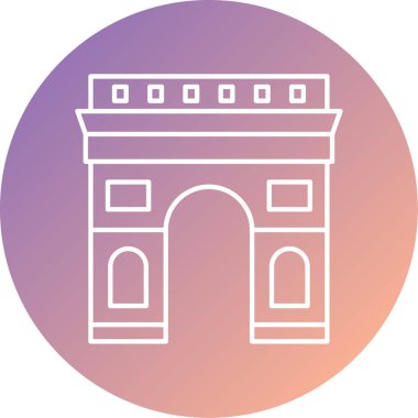 Ünlü mimari simgesinin vektör illüstrasyonu