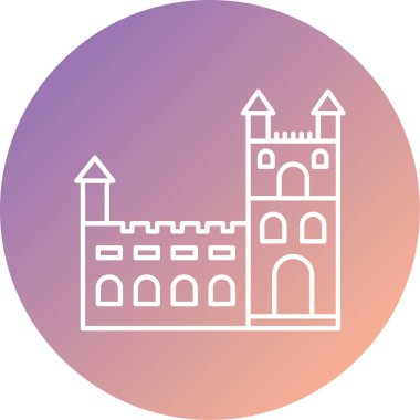 Ünlü mimari simgesinin vektör illüstrasyonu