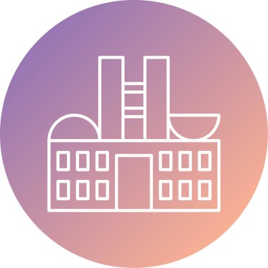 mimari simgesinin vektör illüstrasyonu