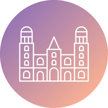 mimari simgesinin vektör illüstrasyonu