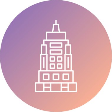 mimari simgesinin vektör illüstrasyonu