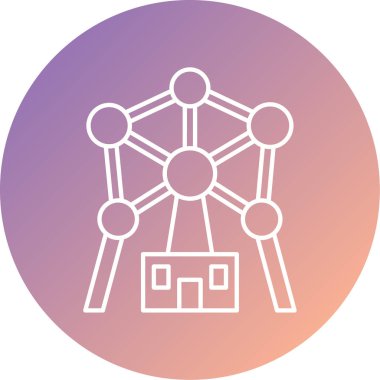 Ünlü mimari simgesinin vektör illüstrasyonu