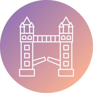 Ünlü mimari simgesinin vektör illüstrasyonu