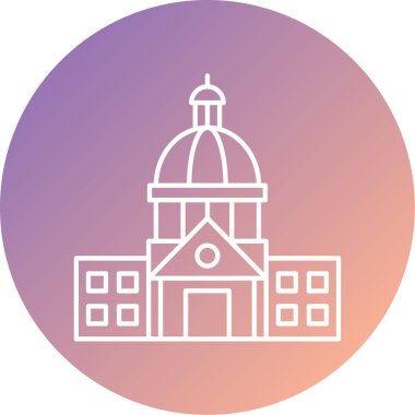 Ünlü mimari simgesinin vektör illüstrasyonu