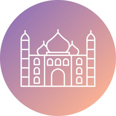 Cami. Web simgesi basit illüstrasyon