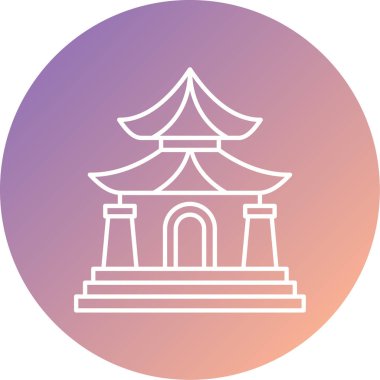 mimari simgesinin vektör illüstrasyonu