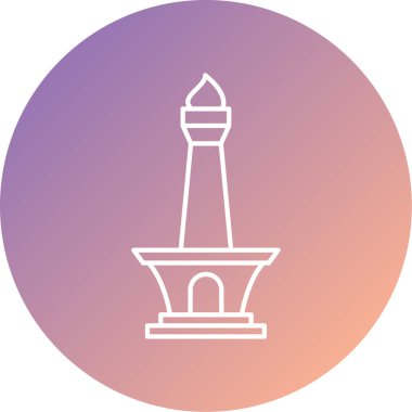 Ünlü mimari simgesinin vektör illüstrasyonu