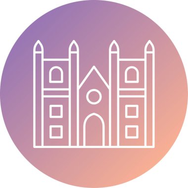 Bina. Web simgesi basit illüstrasyon