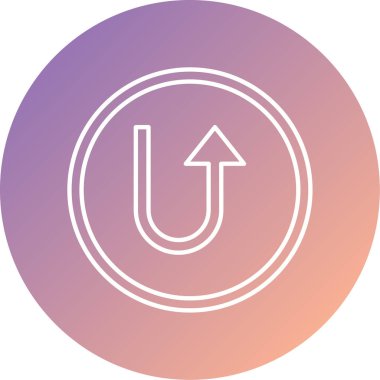 Benzersiz ok ikonu vektör illüstrasyonu