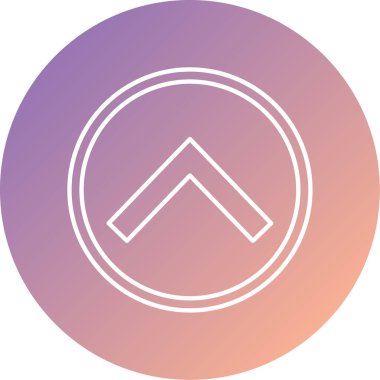 yukarı ok simgesi vektör illüstrasyonu