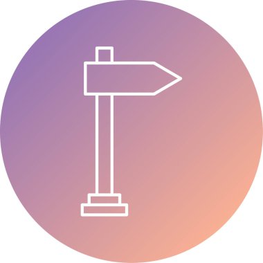 İşaret çubuğu simgesinin vektör illüstrasyonu