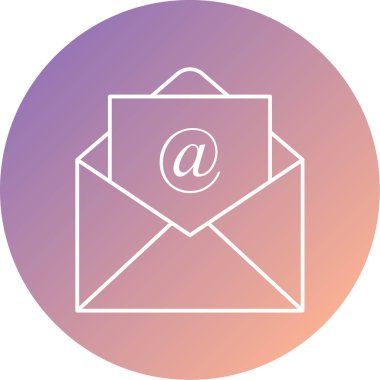 posta vektör satırı simgesi