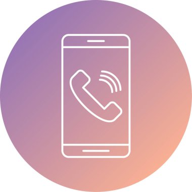 - Telefon. Web simgesi basit illüstrasyon