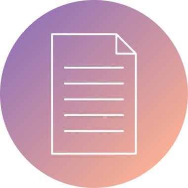 Dosya simgesinin vektör illüstrasyonu