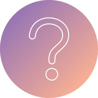 Soru işareti. Web simgesi